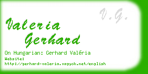 valeria gerhard business card