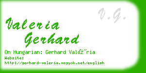 valeria gerhard business card